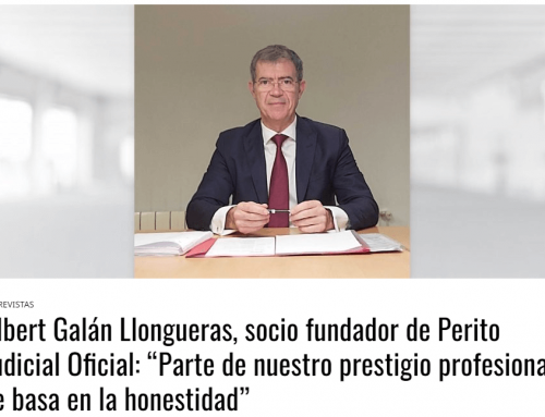 Albert Galán, socio fundador de Perito Judicial Oficial: «Parte de nuestro prestigio profesional se basa en la honestidad»